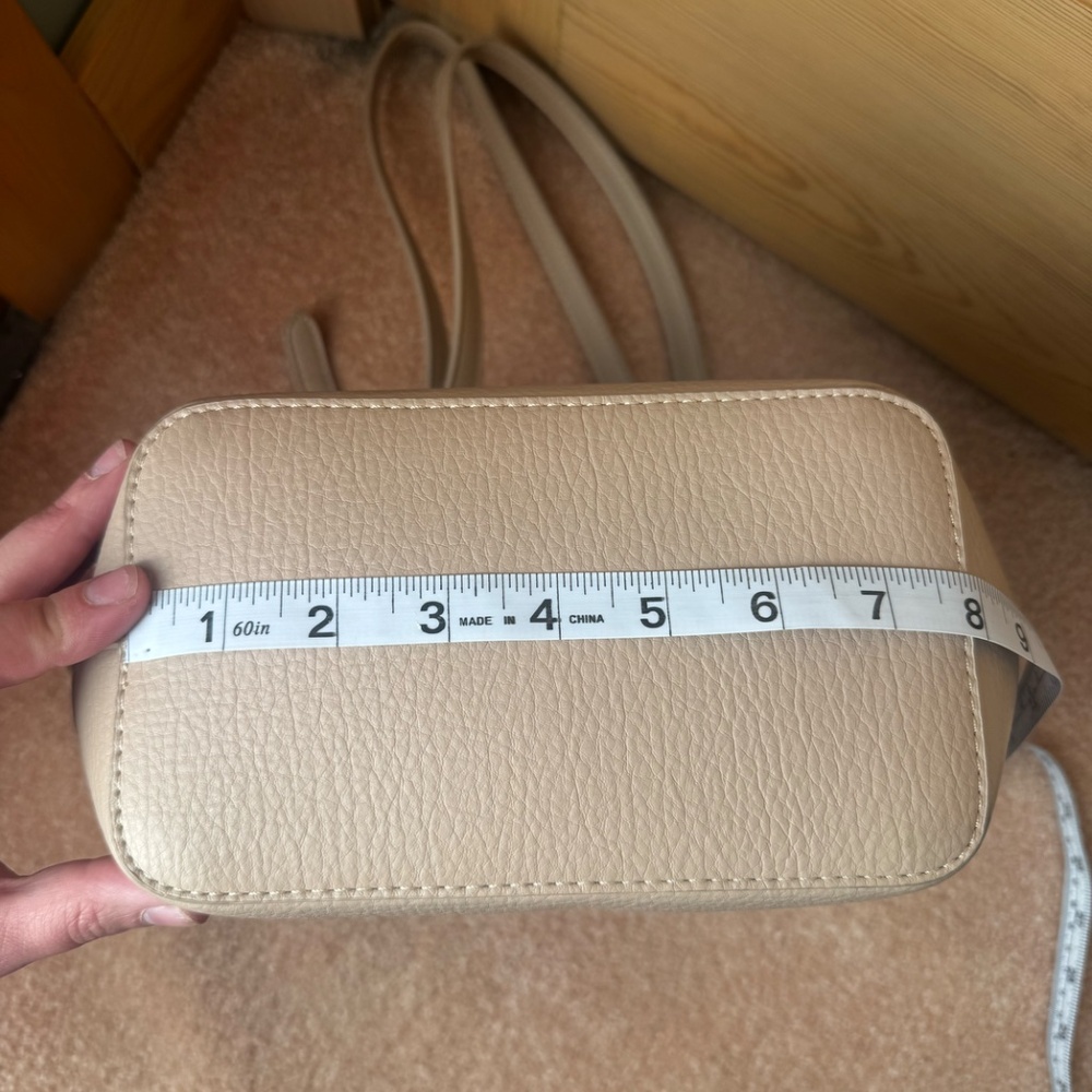 Mystique Tan Vegan Leather Tote - Picture 2 of 9